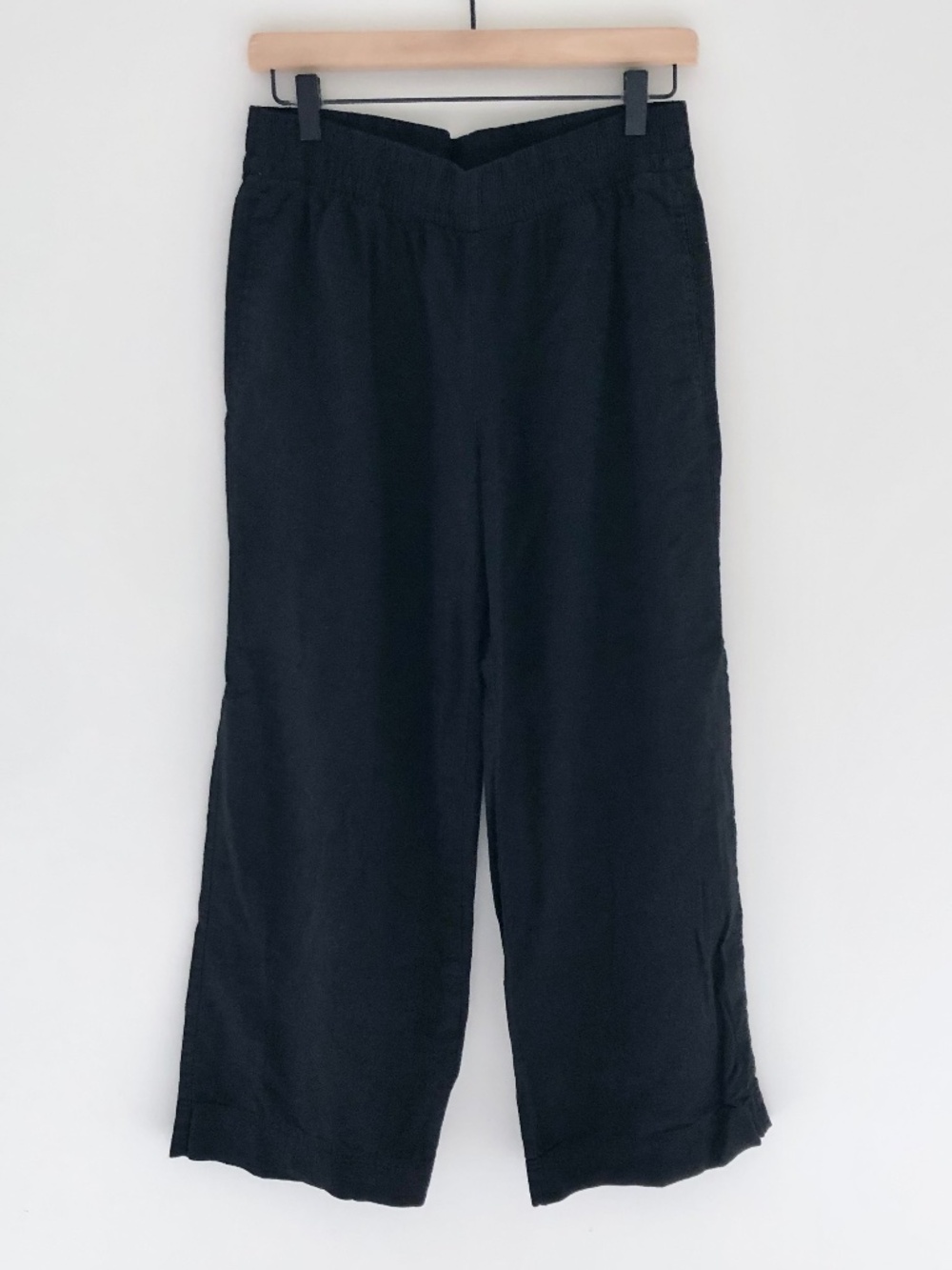 Old Navy Petite High-Waisted Linen-Blend Wide-Leg Pants